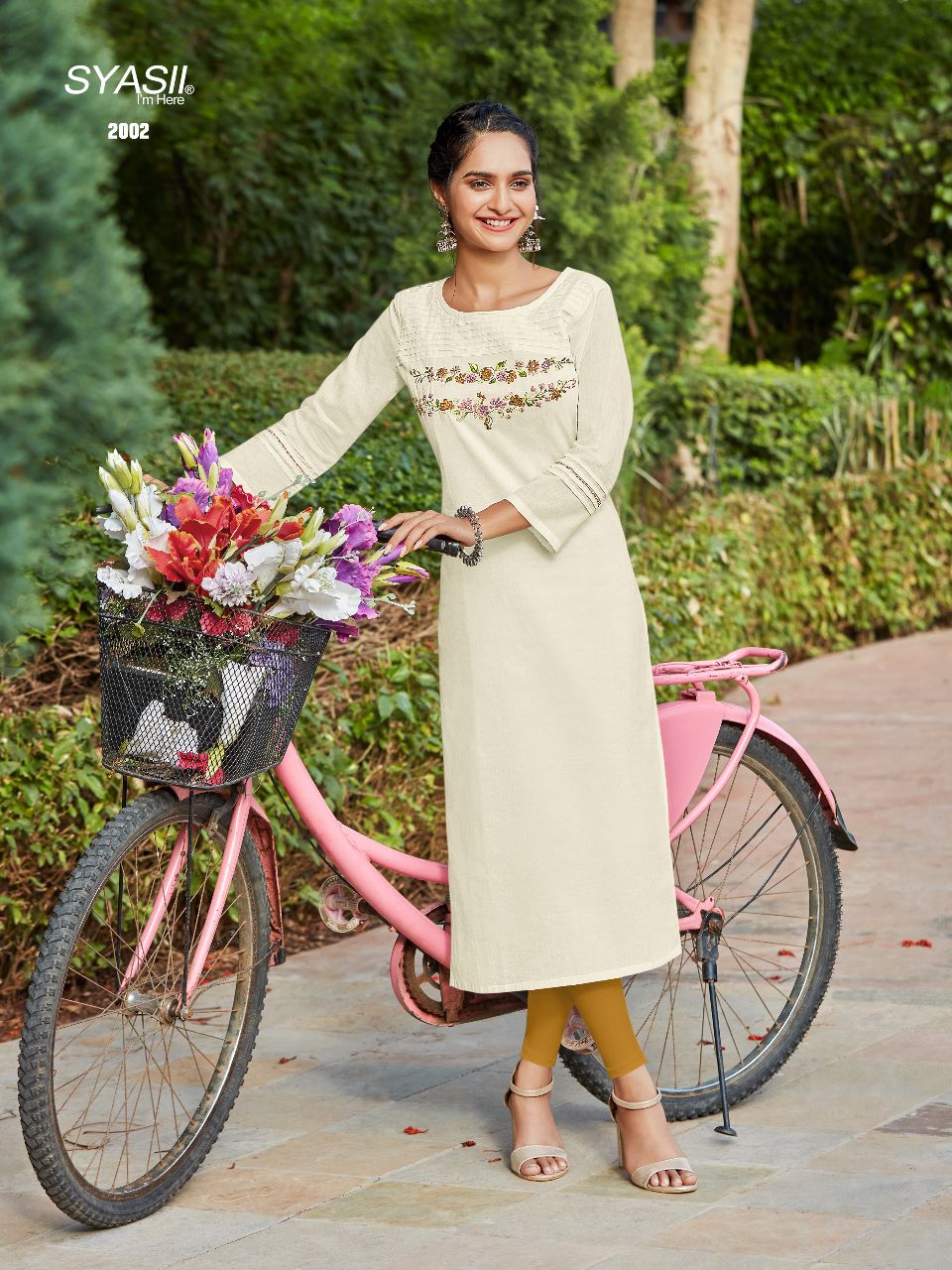 Syasii Ayat 2001-2006 Wholesale Cotton Embroidery Kurtis Catalog